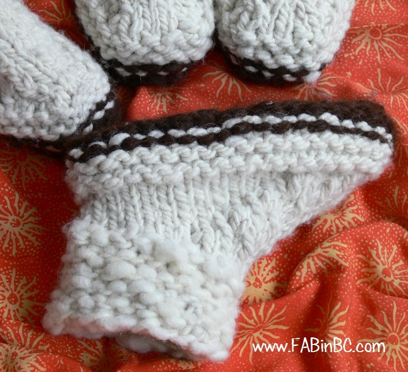 chunky houseboot-slippers handcrafted by Lynne Milsom